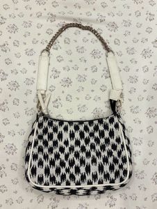 Chic Black & White Shoulder Bag