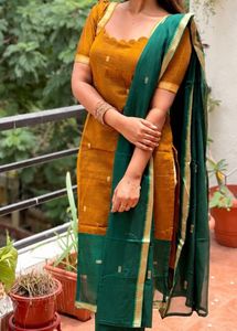 Mustard Yellow Kurta Set with Dupatta