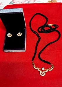 Elegant Mangalsutra &amp; Earring Set💃💃