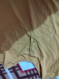 Yellow Cartoon Printed Long T-Shirt
