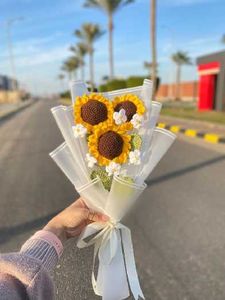 Handmade Crochet Sunflower Bouquet