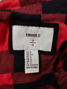 Forever 21 Red &amp; Black Plaid Flannel