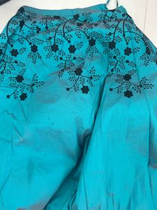 Designer Embroidered Teal lehenga
