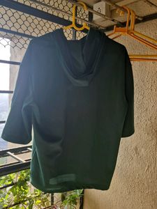 Stylish Green Oversized Hoodie T-Shirt