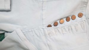 Light Blue Distressed Denim Jeans