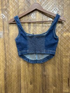 Stylish Denim Corset Top(Brand new)