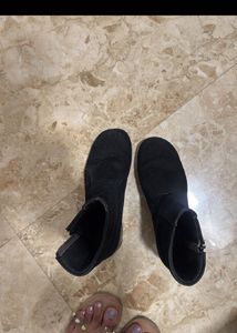 Black Suede Ankle Boots
