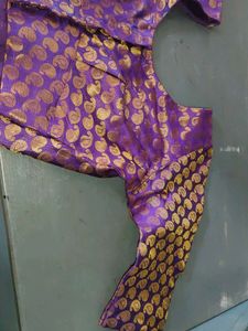 Purple Brocade Blouse