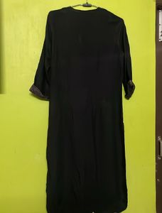 Black Color W Kurta For Ladies