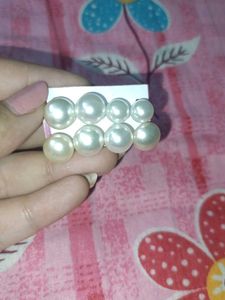 4 Set of Pearl Stud Earrings