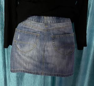 Denim Mini Skirt