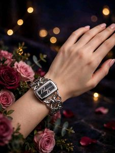 Stylish Silver GUESS Chain Link Watch FOR LADIES