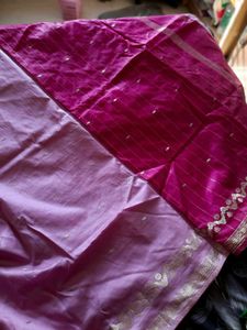 Dual Shade Pure Banarasi Silk Saree