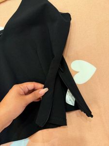 Classic Black V-Neck Corset top