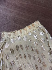 Pleated Polka Dot Ethnic Skirt for Navratri