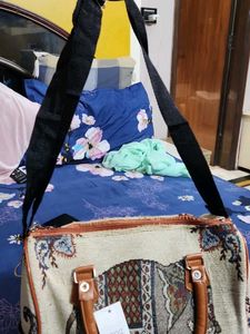 Unique Elephant Print Tapestry Handbag
