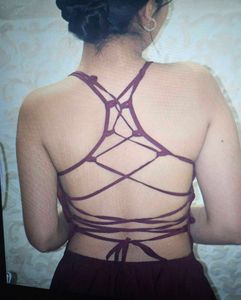 Elegant Maroon Party Dress