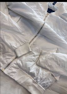 ZARA Men's White Bomber Jacket