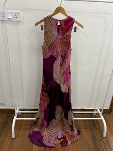 Orchid Printed Embellished Maxi Dress