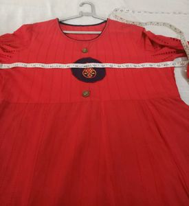 women flore length cotton anarkali kurta
