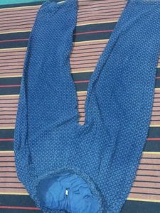 Stylish Blue Printed girls lower