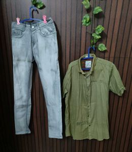Men's Shirt &amp; Jeans Combo