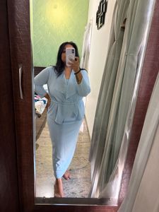 Elegant Light Blue Co-ord Set