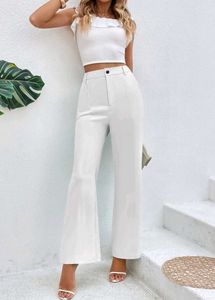 White Flare Pants