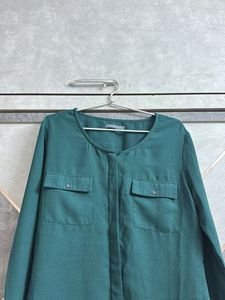 Chic Green Long Sleeve Top