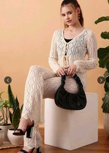 STREET 9 Boho Crochet Knit Co-ord Set