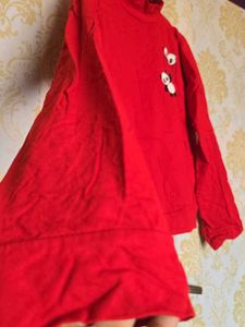 Red Panda Print Long Sleeve Top