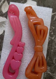 Cute Heart &amp; Bow Hair Clips