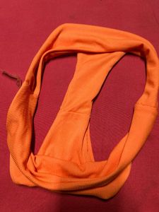 Shein Orange Ribbed Bikini Bottom