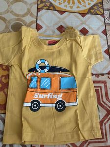 BabyHug Tees For 3-6 Months Boy