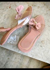 Chic Bow Detail Flat Sandals
