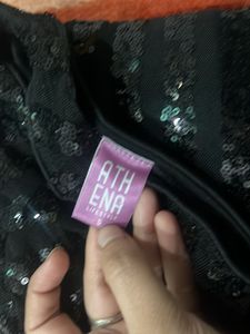 Sparkling Sequin One-Sleeve Party Dress