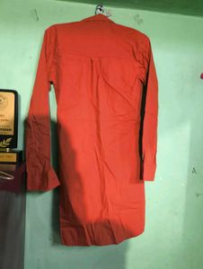Orange Shirt Dress ( New )