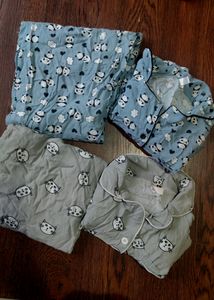 Half Shirt Night Suit Set Of Two