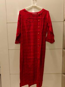 hand embroidery kurta in M