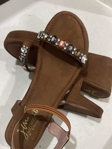 Brand new - Stylish Embellished Flat Sandals