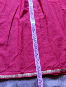 Red- Pinkish A-line Flared Dress