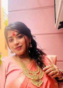 Exquisite Traditional Indian Gold Necklace Set, te