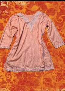 Y2K PEACH DESI BABY KURTI 💌✨🧡