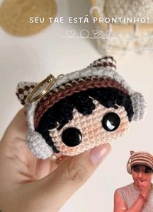 Handmade Crocheted Keychain Charm
