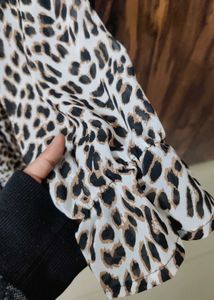 Zara Leopard Print Ruffle Dress