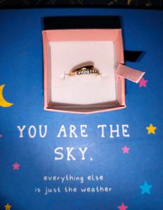 Elegant Gold Ring with Crystals