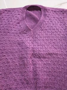Knitted Purple Vest