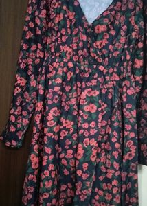 Floral Print Long Sleeve Dress