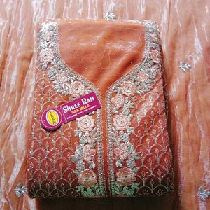 Party Wear Unstitched Suit
