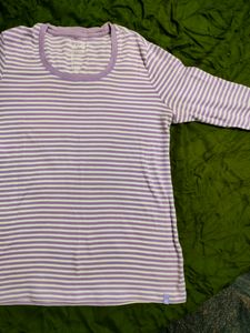 3/4th Sleeve Striped Tshirt, Size S, Brand Jockey, Soft and Comfortable Fabric